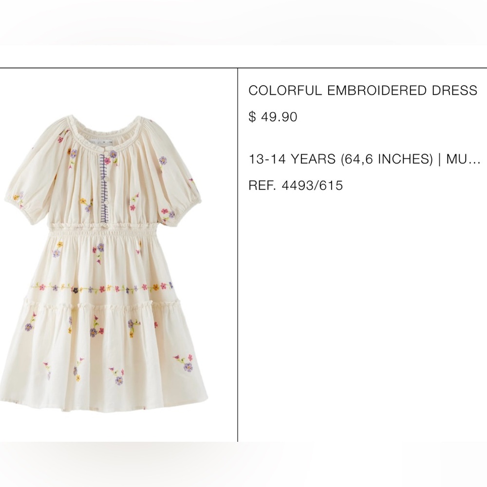 Girls Zara dress